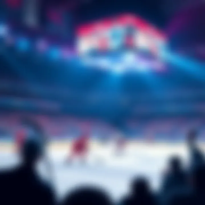 NHL Game Analysis Players on ice during an NHL game with fans cheering in the background