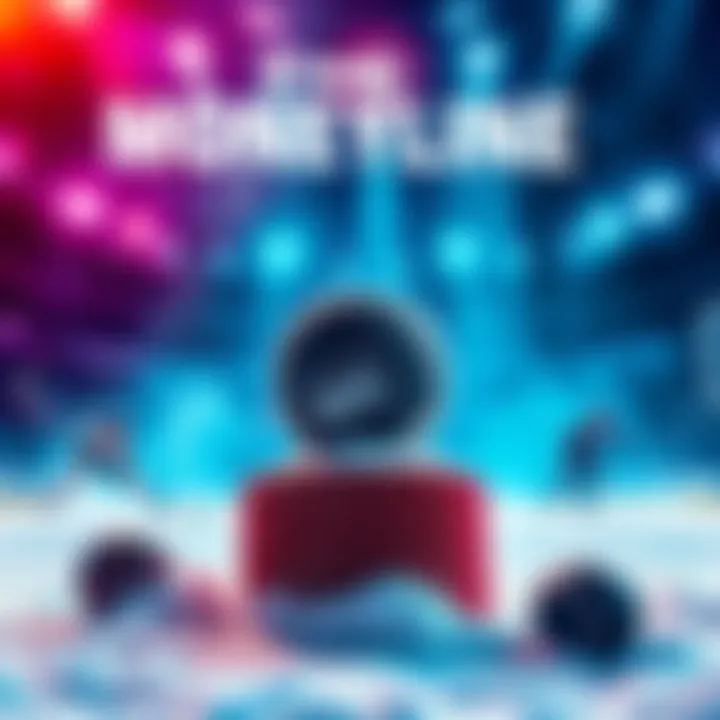 Graphic showing the results of the NHL Moneyline competition with hockey elements