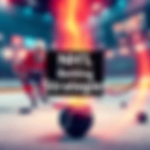 A graphic showing hockey and tennis elements, with betting charts and tips for successful wagering.