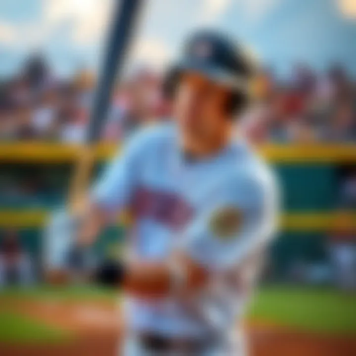 Nico Hoerner batting during a game, showcasing his skills with a focused expression, as he performs well in consecutive matches.