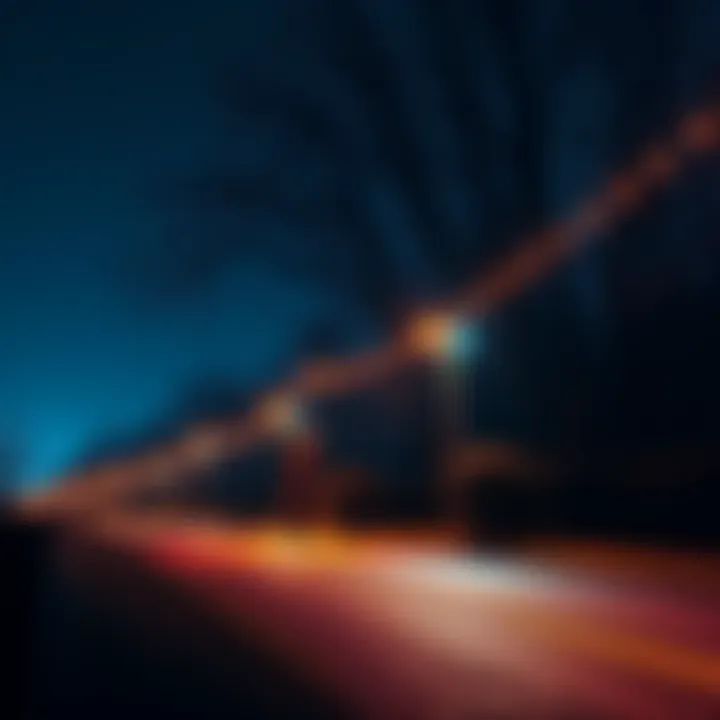 A peaceful night scene with a person saying goodnight, creating a warm atmosphere of connection and hope for tomorrow.