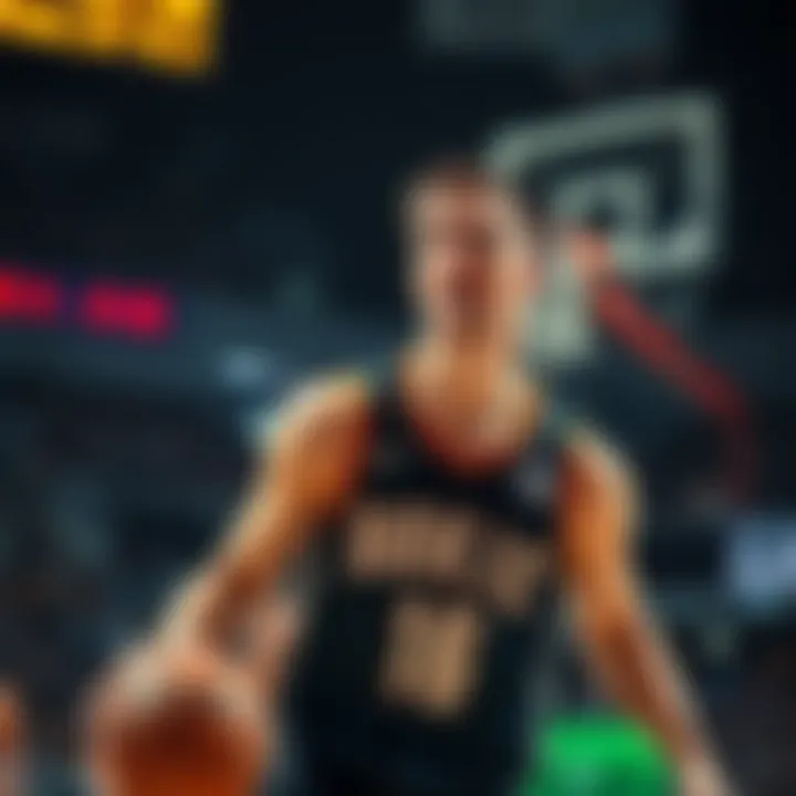 Nikola Jokic plays basketball, showing determination and focus, with only a few assists recorded in the game.