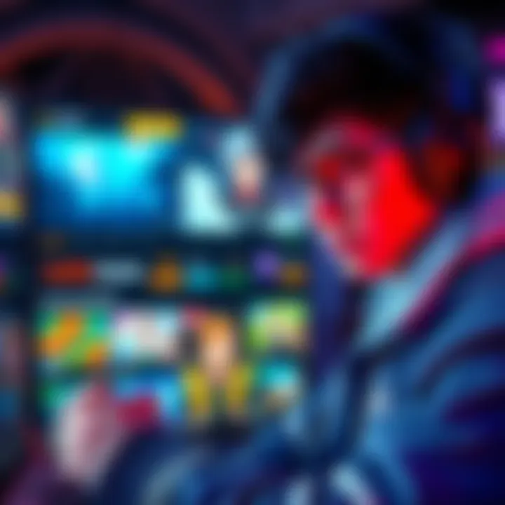 A gamer looking worried while checking a gaming website for updates on crypto bonuses.