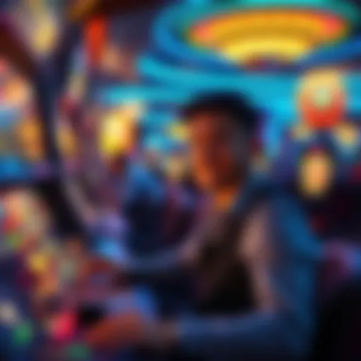 A person playing at a casino without providing personal identification, enjoying a gaming experience.