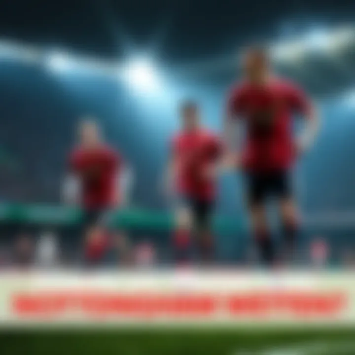 Nottingham Forest players in action on the field during a football game