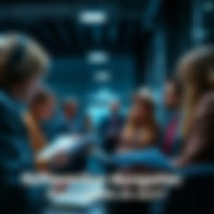 Upcoming November Edition Announcement People discussing the date for the upcoming November edition with calendars and notes