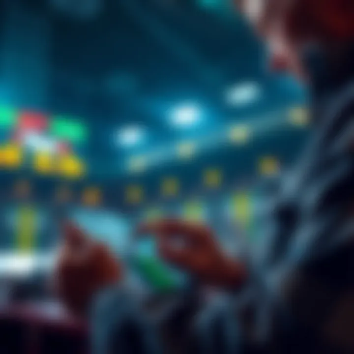 A person reviewing betting tips on a tablet, focused on strategies for winning without parlays