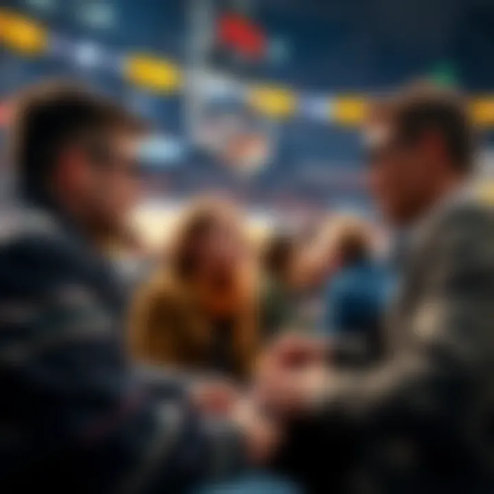 Nuggets game halftime betting Basketball fans discussing halftime betting strategies during a Nuggets game