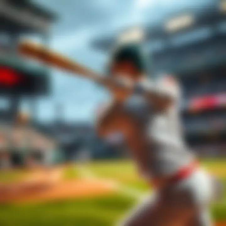 Shohei Ohtani swings the bat, connecting with the ball for a grand slam home run during a baseball game