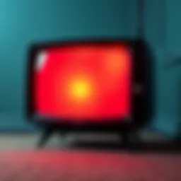 A well-maintained old television from 2006 displaying a bright image, showing its continued functionality over the years.