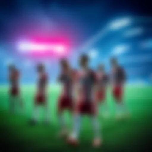Olympiakos players look disappointed on the field after a loss in the Champions League