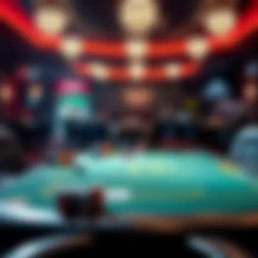 An empty Omaha poker table at PokerStars, highlighting low player activity compared to GGPoker, which has busy tables.