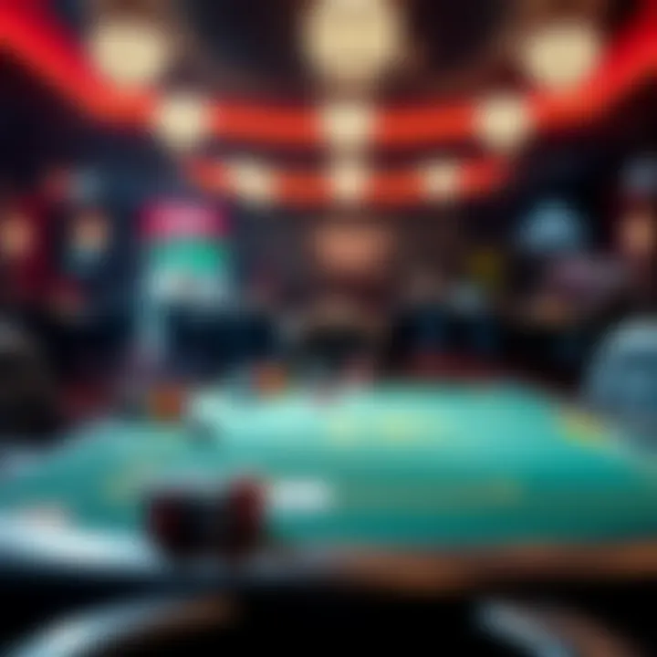 An empty Omaha poker table at PokerStars, highlighting low player activity compared to GGPoker, which has busy tables.
