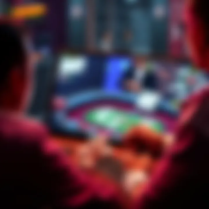 A player engaged in an online Baccarat game with cards and chips visible on screen