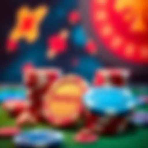 Illustration showing casino chips and a bonus sign, representing the value of deposit bonuses in online gaming.