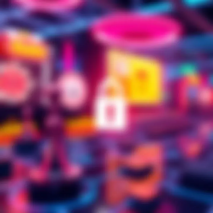 A graphic showing online casino logos with a padlock symbol and network icons