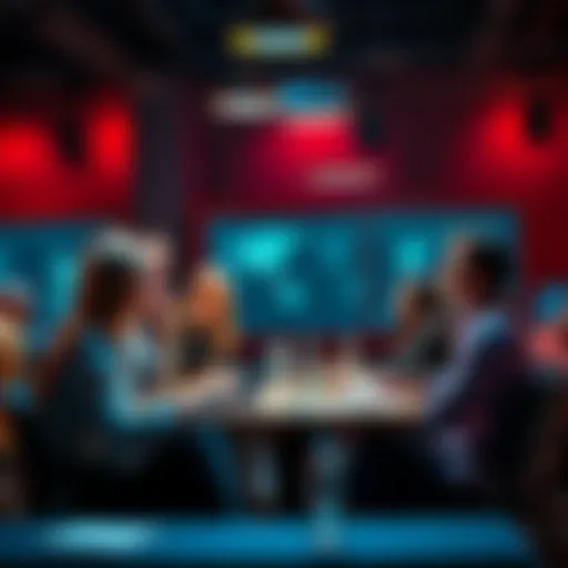 A group of people engaging in a lively discussion on an online forum, sharing thoughts and ideas.