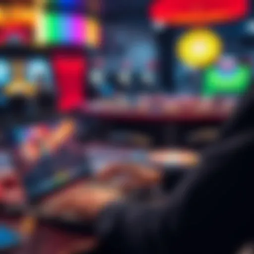 A person using a laptop to explore online gambling options in Louisiana, with a focus on safety and trustworthiness.