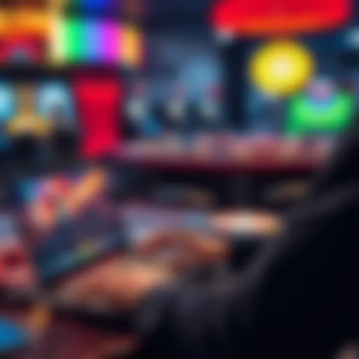 A person using a laptop to explore online gambling options in Louisiana, with a focus on safety and trustworthiness.