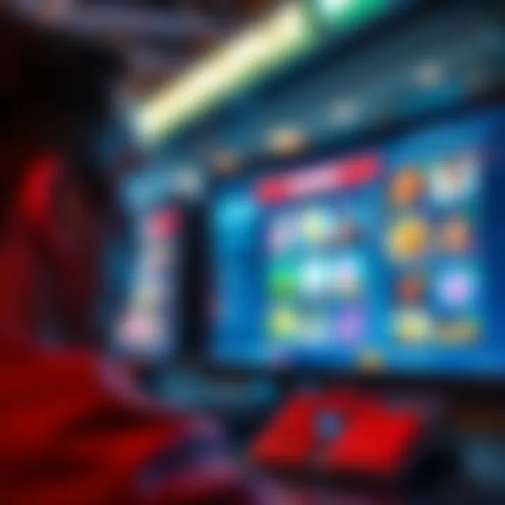 A person looking at a computer screen showing online gambling games, puzzled about the misconceptions in the industry.