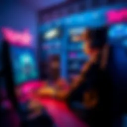 A person searching for online bonus codes on a computer while gaming