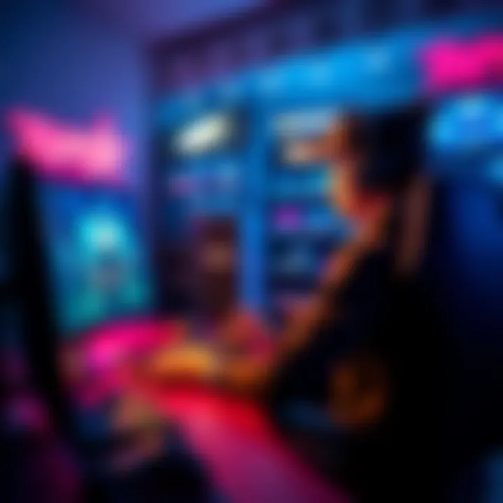 Online Gaming Bonus Codes A person searching for online bonus codes on a computer while gaming