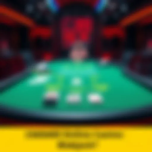 A virtual blackjack table showing a dealer and cards in a casino setting, highlighting concerns of unfair play.