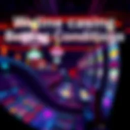 Overview of betting conditions in online casinos focused on bonus requirements and slot machines.