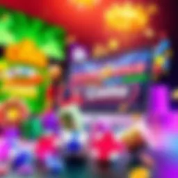 A vibrant graphic showcasing online casino games with bonus offers, including free spins and chips, appealing to players in the Czech Republic.