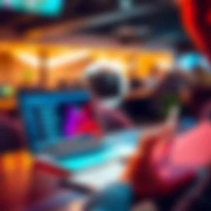 A person reviewing tips for overcoming online casino addiction, with a laptop and notes on a table