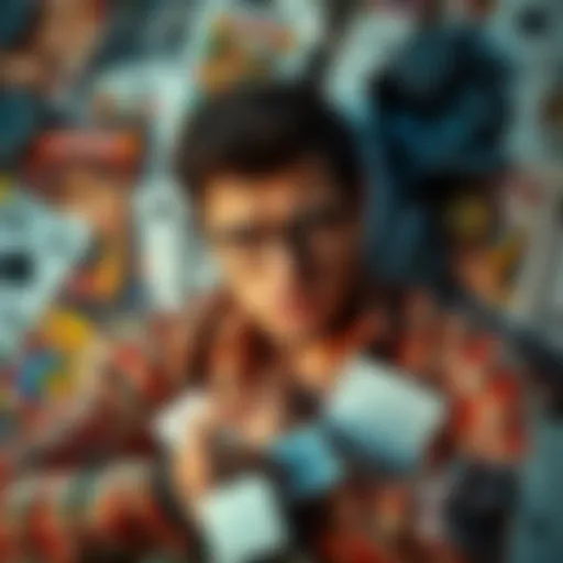 A frustrated player surrounded by marketing materials from an online casino, illustrating their ignored self-exclusion request and significant gambling losses.