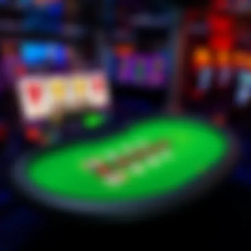 A user-friendly online casino interface showcasing slots and blackjack games, highlighting quick payout options and mobile accessibility.