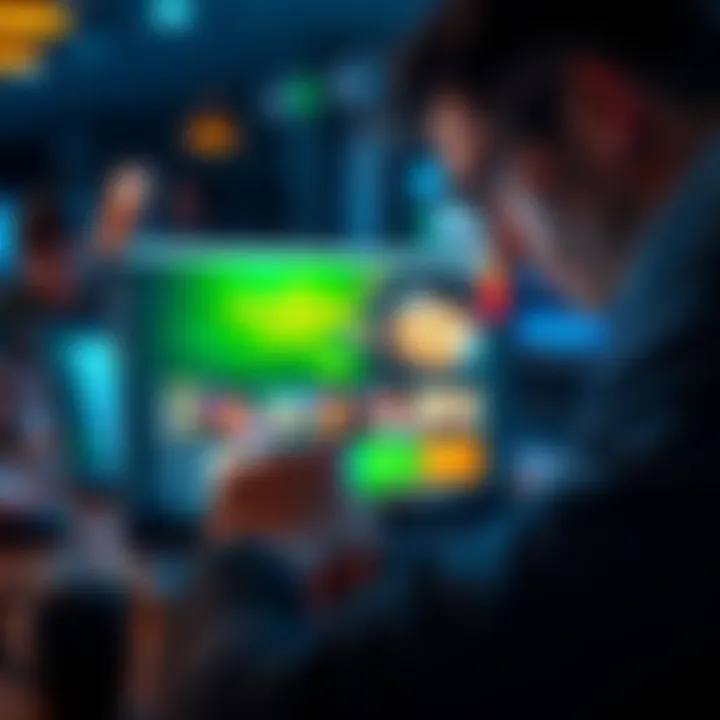 A person examining an online casino website on a laptop, looking thoughtful about its legitimacy.