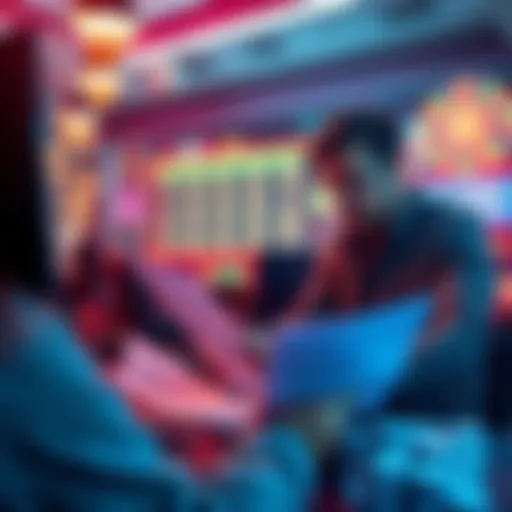 A player dealing with KYC requests at an online casino, looking at documents and a computer screen with casino interface.