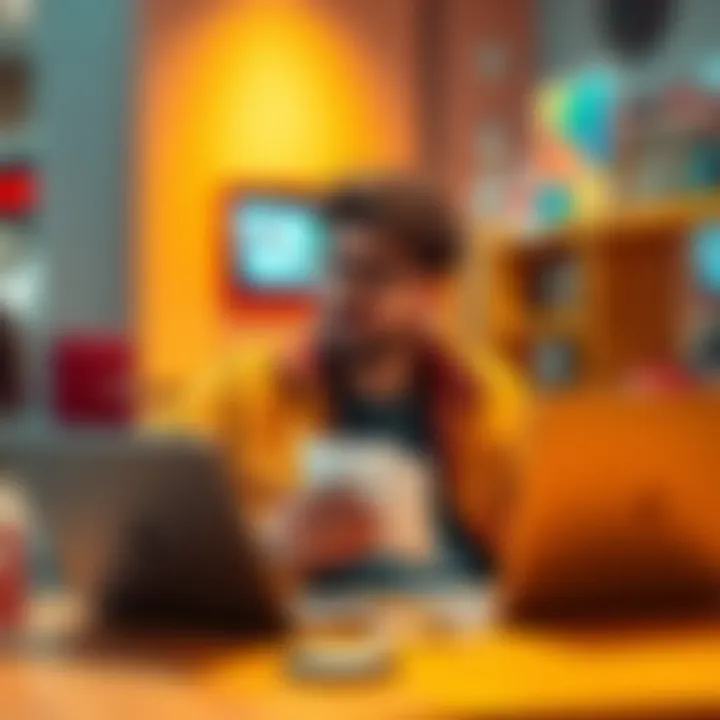 An online gambling entrepreneur discussing business challenges and user trust in a casual setting with a notepad and laptop.