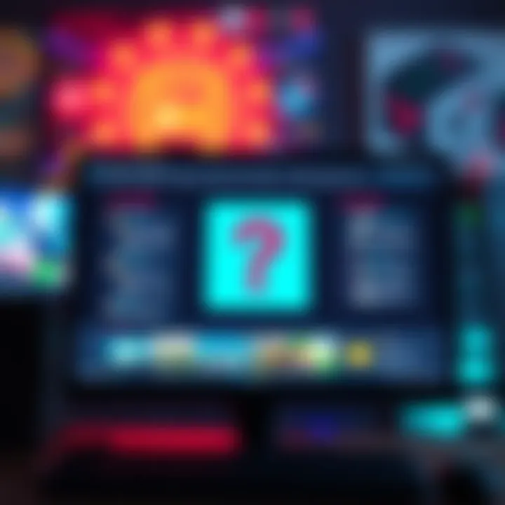 A computer screen showing an online gaming platform interface with a question mark indicating tax reporting issues.