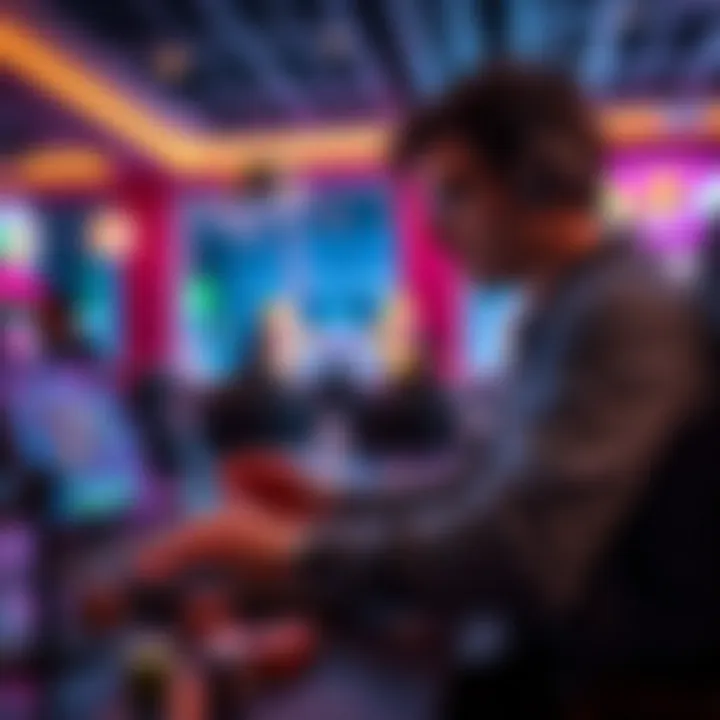 A person playing online casino games on a laptop without showing identification.