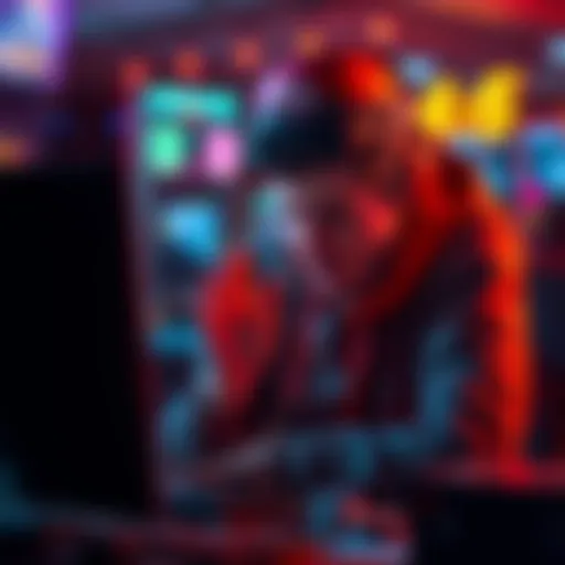 A distressed online player sitting at a computer, looking disheartened after losing money to gambling.