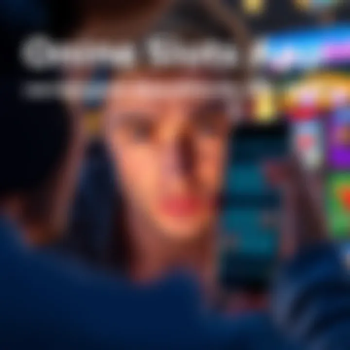 A person looking at a smartphone with a frustrated expression, showing the online slots app and an empty payout screen