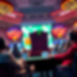 The Ontario court allows online gambling with international players, depicting excitement in gaming.