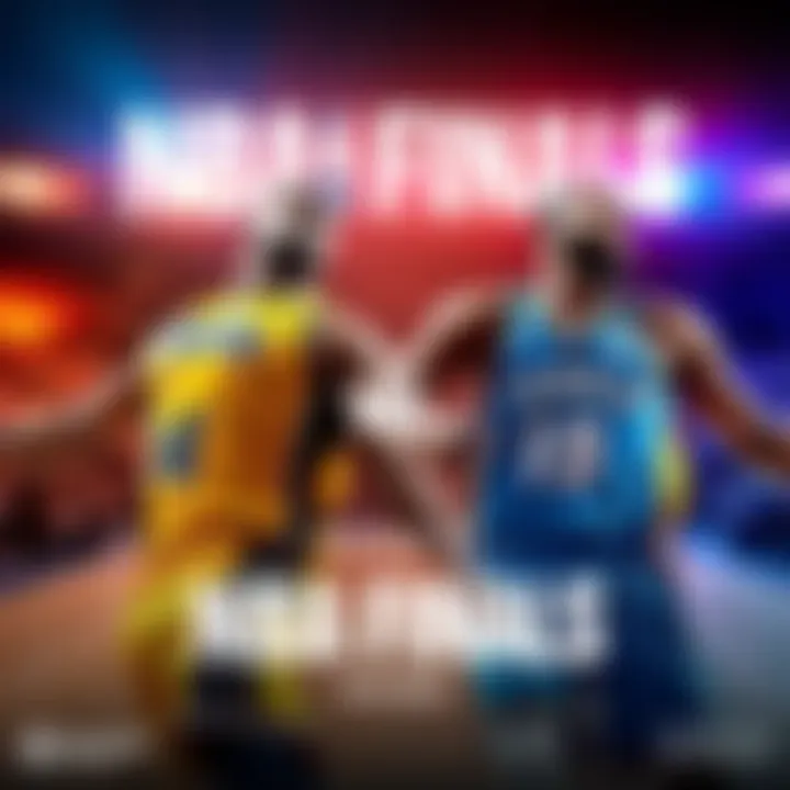Two basketball teams, the Pacers and Thunder, competing in the NBA Finals.