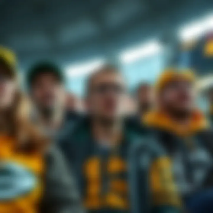 Packers fans showing disappointment and confusion after their team's unexpected loss