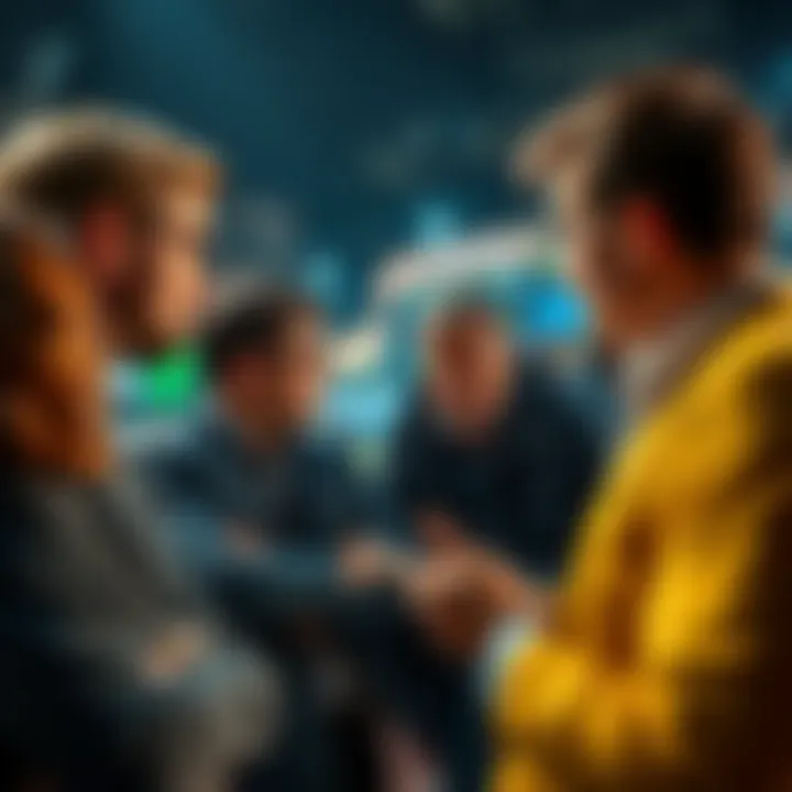 People discussing a betting strategy for tonight's event