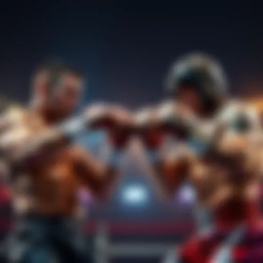 A visual preview of the boxing match between Parnasse and Hooker, showcasing both fighters in action poses, with a focus on their determination and strength.