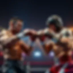 Parnasse vs Hooker Fight Preview A visual preview of the boxing match between Parnasse and Hooker, showcasing both fighters in action poses, with a focus on their determination and strength.