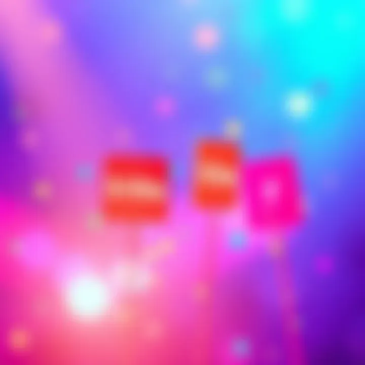 A vibrant graphic displaying colorful codes representing different party options and levels in a fun design.