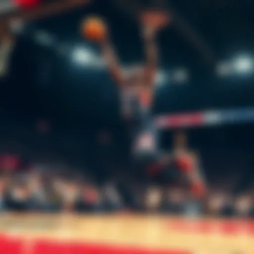 Pascal Siakam jumping to grab a rebound during a basketball game