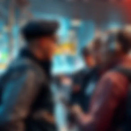 Passenger at Customs A passenger being questioned by customs officials after returning from a cruise
