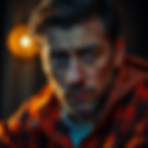 Patrick Antonious looking distressed, reflecting on his challenges and changes in life