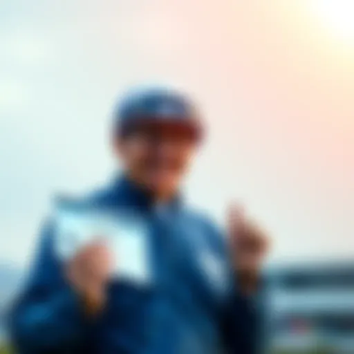 Patrick Valenzuela, a 63-year-old jockey, proudly holds his new jockey license in Arizona, symbolizing his return to horse racing.